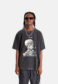 Oversized Fit Vanitas Print T-Shirt van gogh