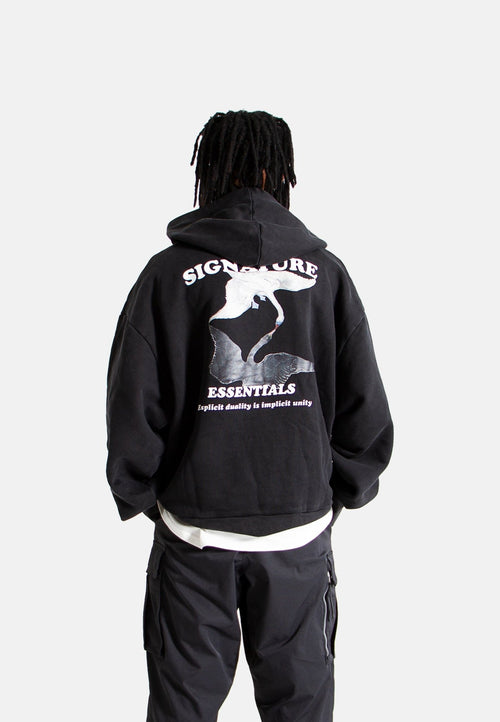 GRAPHIC HOODIE - DUALITY SWAN
